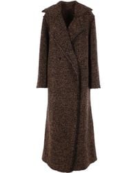 Alberta Ferretti - Cappotto Con Motivo A Spina Di Pesce - Lyst