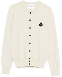 Isabel Marant - Embroidered-logo Cardigan - Lyst