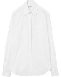 Burberry - Broderie Anglaise Blouse - Lyst