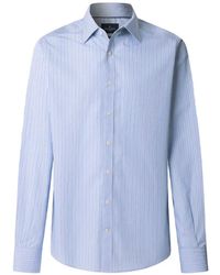 Hackett - Butcher-Stripe-Pattern Shirt - Lyst