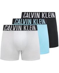 Calvin Klein - Logo-Waistband Cotton Boxer Briefs (Set Of Three) - Lyst