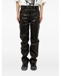 Maison Mihara Yasuhiro - Zip-Pocket Leather Trousers - Lyst