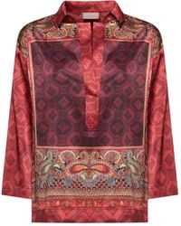 Pierre Louis Mascia - Bluse mit Paisley-Print - Lyst