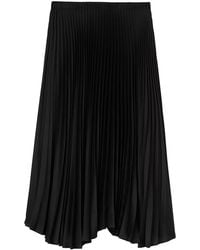 Jil Sander - High-Waist Pleated Midi Skirt - Lyst