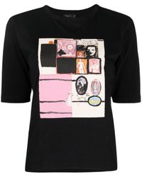 agnès b. - X Simon English Brando Cotton T-shirt - Lyst