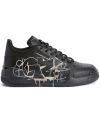Giuseppe Zanotti - Talon Sneakers mit Graffiti-Print - Lyst