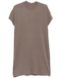 Rick Owens - Double-Layer Cotton T-Shirt With Dropped Shoulders, Oversized Fit, Hip-Length - Lyst