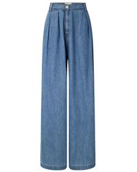 Sessun - Diegui Pleated Wide-Leg Jeans - Lyst
