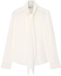 AllSaints - Chemise Iris À Col Noué - Lyst