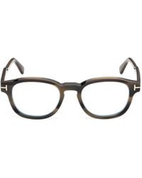 Tom Ford - Tortoiseshell-Effect Round-Frame Glasses - Lyst