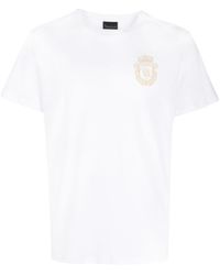 Billionaire - T-Shirt mit Logo-Stickerei - Lyst