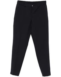 BOSS - Elasticated-Waistband Wool Trousers - Lyst
