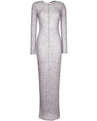 retroféte - Robe Ornée De Sequins Heidi À Manches Longues - Lyst