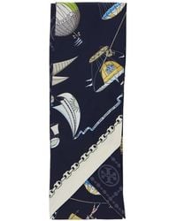 Tory Burch - Foulard En Soie À Imprimé Graphique - Lyst