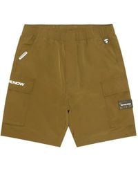 Aape By A Bathing Ape - Logo-Print Cargo Shorts - Lyst