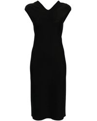 Mrz - V-Neck Pencil Midi Dress - Lyst