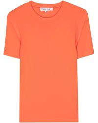Enfold - T-shirt en coton à manches courtes - Lyst