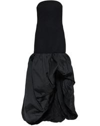 ROTATE BIRGER CHRISTENSEN - Asymmetrical Dress With Bare Shoulders - Lyst