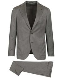 Al Duca d'Aosta - Costume En Laine À Simple Boutonnage - Lyst