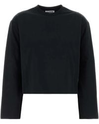 Jil Sander - Long-Sleeve Cropped T-Shirt - Lyst