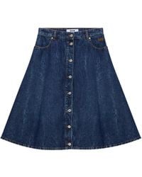 MSGM - A-Line Midi Skirt - Lyst