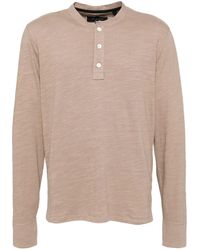 Rag & Bone - Classic Flame Henley Polo Shirt - Lyst