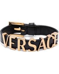 Versace - Armband Mit Logo-Schild - Lyst