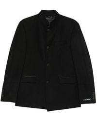 KARL LAGERFELD - Mandarin-Collar Single-Breasted Jacket - Lyst