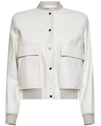 Salvatore Santoro - Geribbeld Leren Bomberjack - Lyst