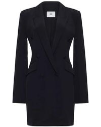 Adam Lippes - Double-Breasted Silk Mini Dress - Lyst