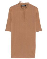 Fabiana Filippi - Ruffled Buttoned T-Shirt - Lyst