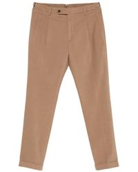 Berwich - Retro Long Pleated Straight-Leg Trousers - Lyst