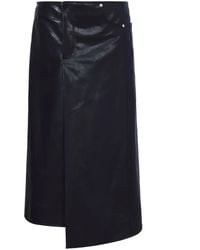 Proenza Schouler - Falda midi de piel - Lyst