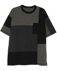 Comme des Garçons - Katoenen T-Shirt Met Patchwork - Lyst