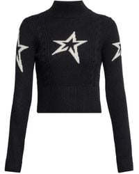 Perfect Moment - Star-Intarsia Cable-Knit Sweater - Lyst