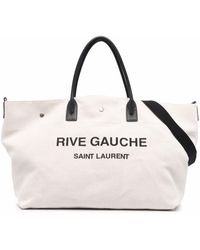 Saint Laurent Grand sac cabas Rive Gauche - Neutre