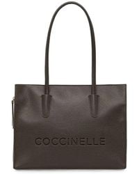 Coccinelle - Medium Myrtha26 Logo-Embossed Tote Bag - Lyst