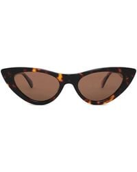Anine Bing - Tortoiseshell Cat-Eye Sunglasses - Lyst