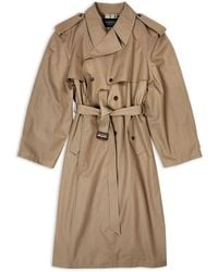 Balenciaga - Oversized belted trench coat - Lyst