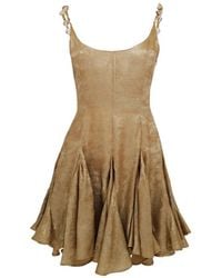 Azeeza - Robe Courte Solenne À Bretelles Ornementées - Lyst