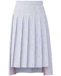 Thom Browne - Midi-Plooirok - Lyst