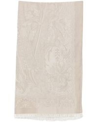 Etro - Paisley-Pattern Fringed Scarf - Lyst