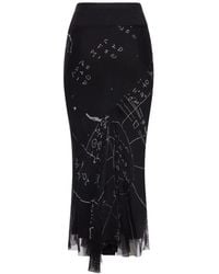 Rick Owens - Midi-Rok Met Print - Lyst