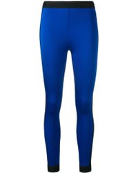 Leggings in Colour Block Optik Blau Leggings in Colour Block Optik Blau