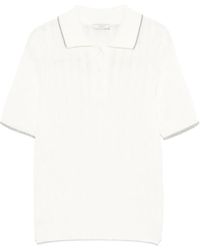Peserico - ケーブルニット ポロシャツ - Lyst