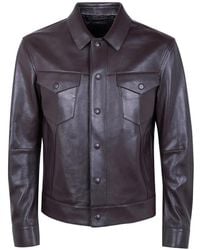 Tom Ford - Leather Shirt Jacket - Lyst
