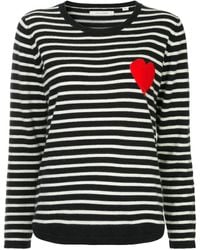Chinti & Parker - Breton Stripe Heart Jumper - Lyst