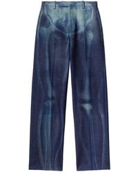 Off-White c/o Virgil Abloh - Runway Body Scan Tailored Denim Trousers - Lyst