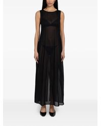 Amomento - Robe À Effet De Transparence Et À Plis - Lyst