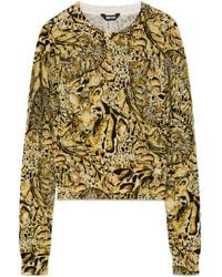 Just Cavalli - Leopard-Print Sweater - Lyst